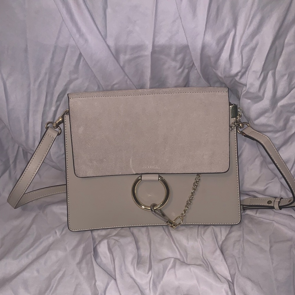 Genuine leather crossbody purse